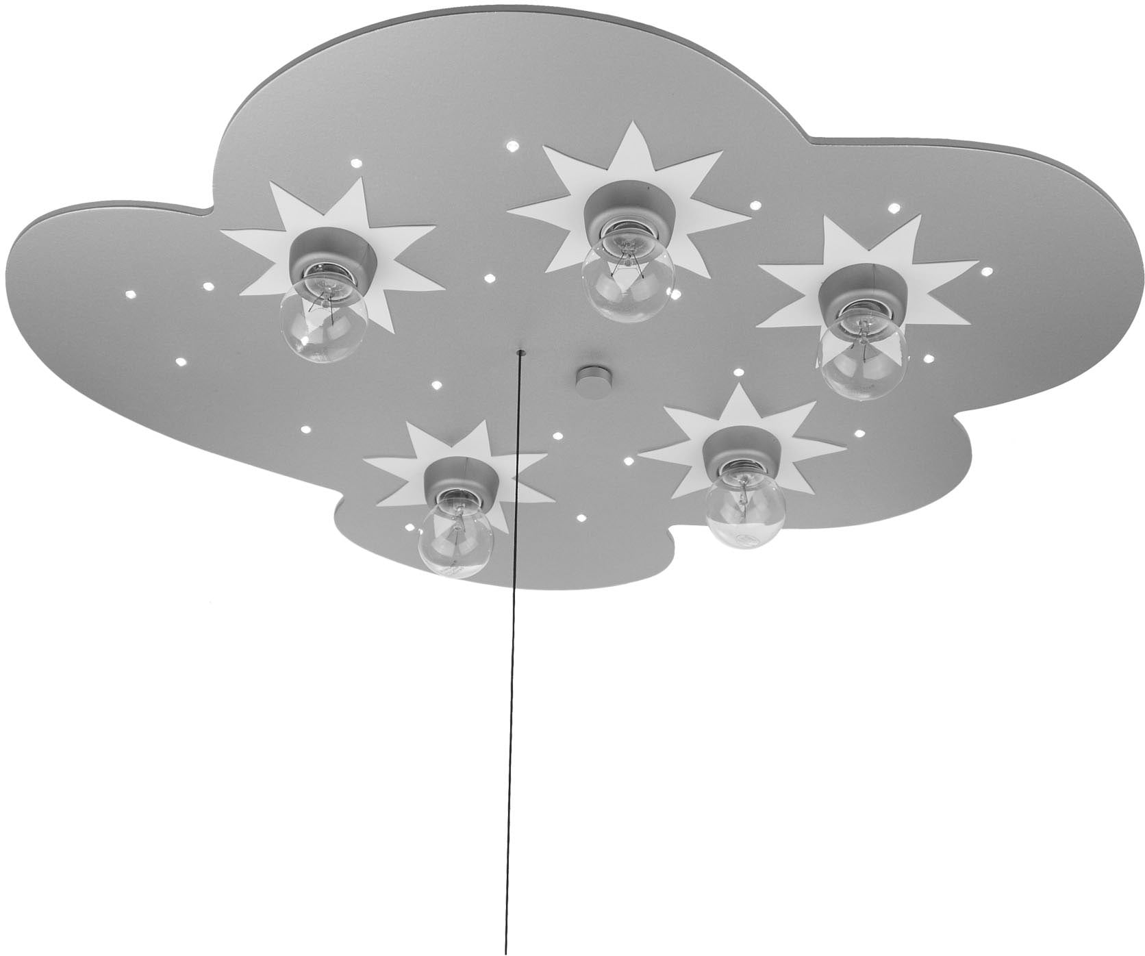 niermann Deckenleuchte »Wolke titan« E14 1 Stk. Deckenleuchte Wolke, titan mit Sternen