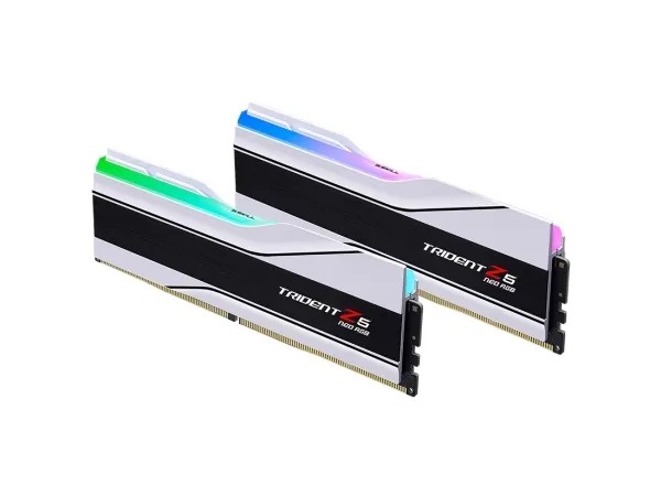 G.Skill Trident Z5 Neo RGB - DDR5 - sæt - 32 GB: 2 x 16 GB - DIMM 288-PIN - 6400 MHz / PC5-51200 - CL32 - 1.4 V - ikke bufferet - on-die ECC - hvid