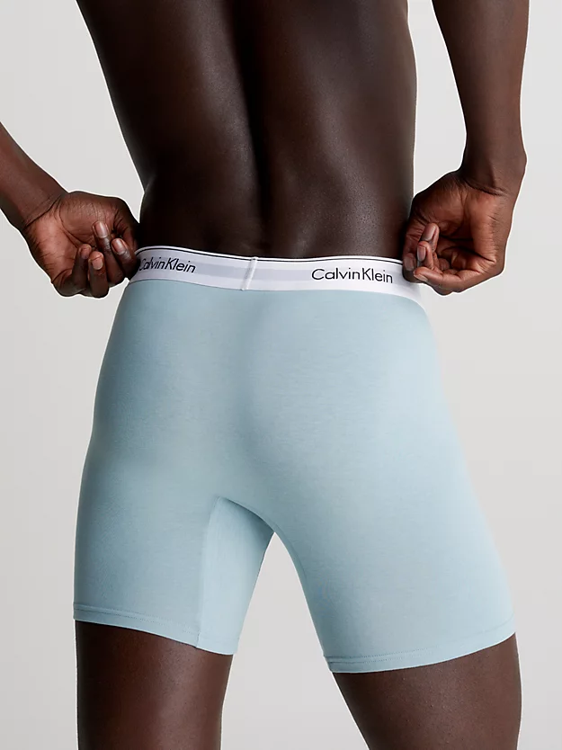 Pacote com 5 Cuecas Boxer Longas - Algodão Moderno