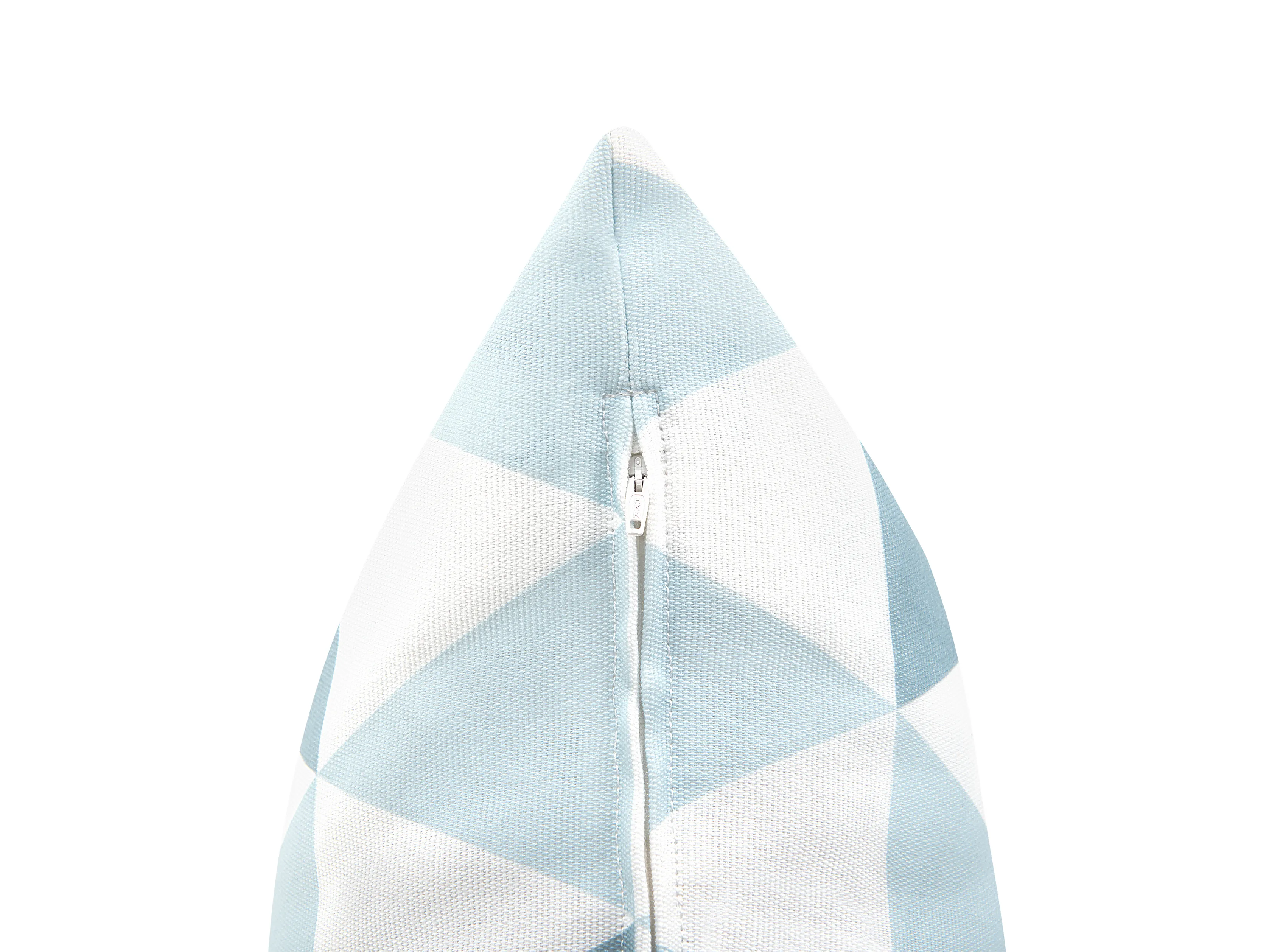 Set van 2 tuinkussens TRIFOS geometrisch patroon 40 x 70 cm Blauw