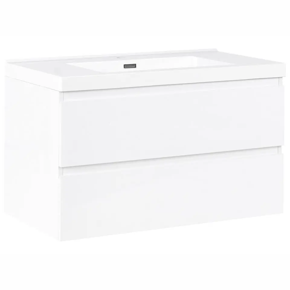 TOTA - Wandgemonteerd meubel met wasbak - Wit - MDF