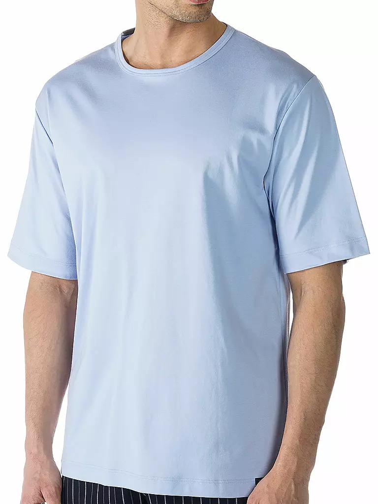 MEY Pyjamashirt blau