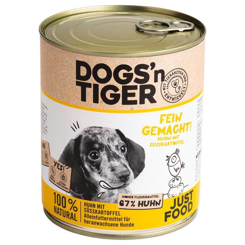 Lot Dogs'n Tiger Junior 12 x 800 g