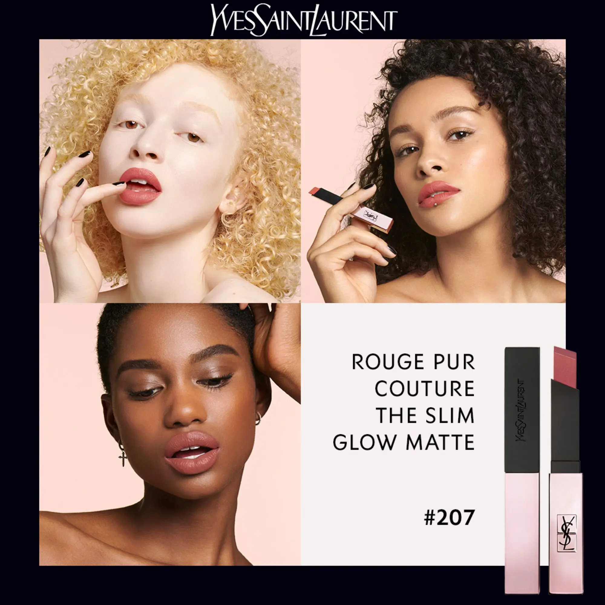 Yves Saint Laurent - Rouge Pur Couture The Slim Glow Matte Rouge à Lèvres- Maquillage