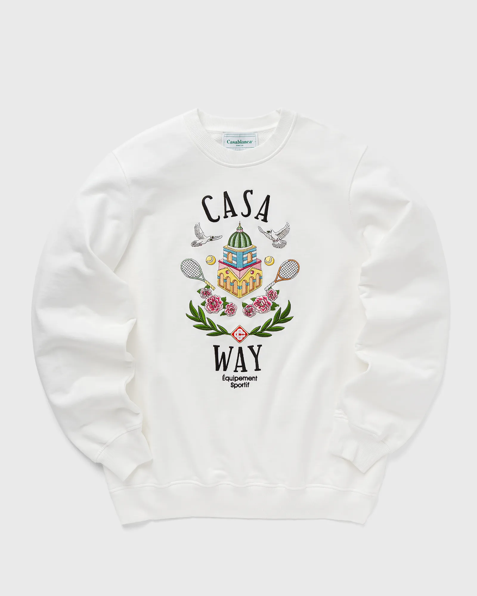 Casablanca CASA WAY EMBROIDERED UNISEX SWEATSHIRT