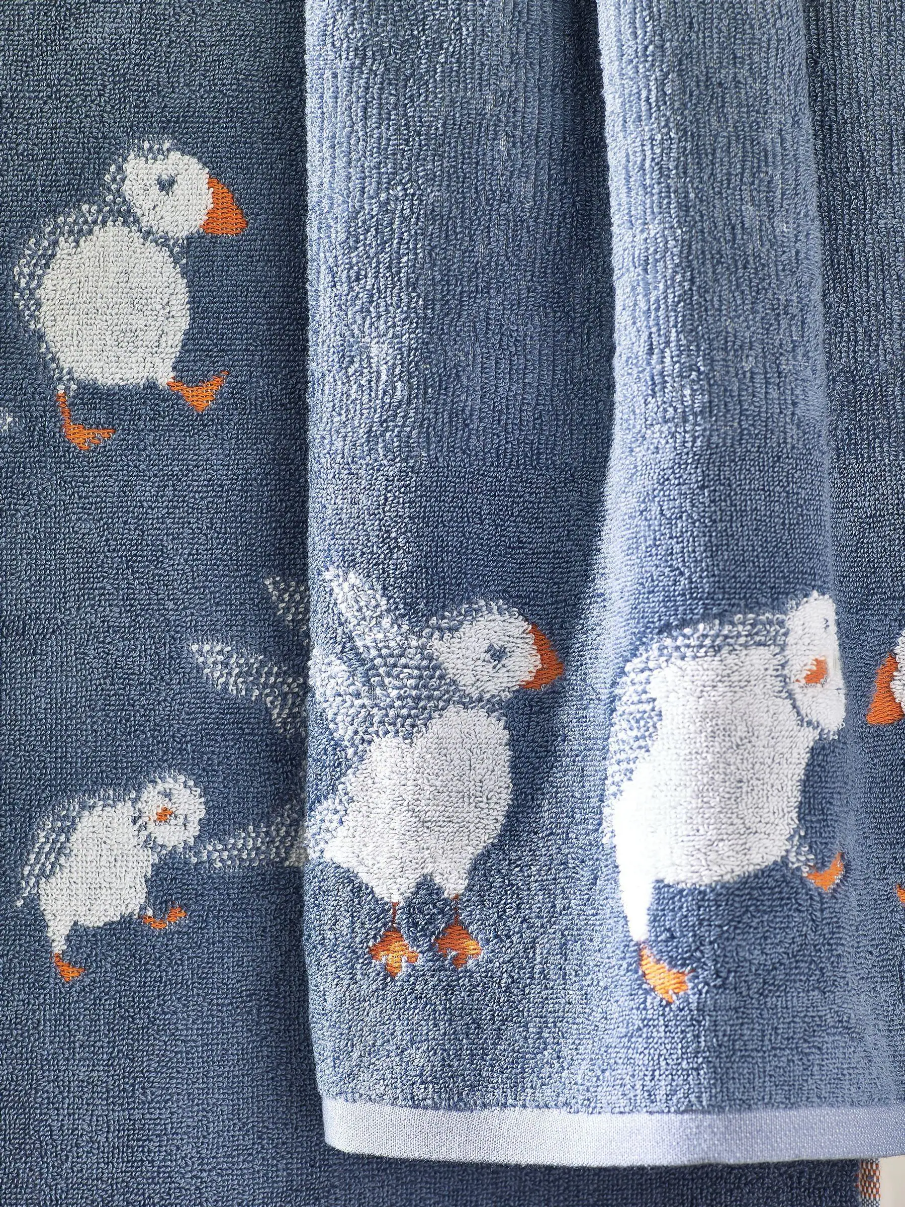 Handdoeken van 100% katoen met Puffin