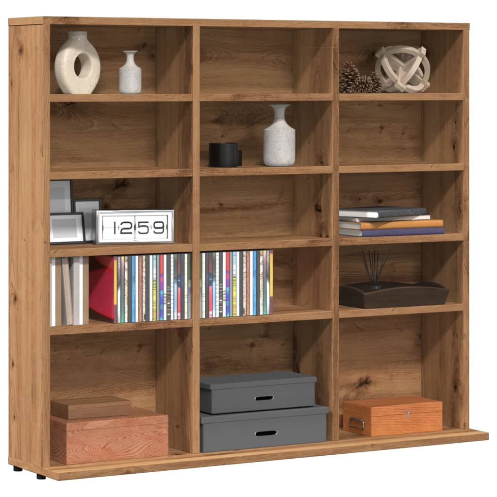 vidaXL CD-kast Artisan Eiken 100x23x89,5 cm