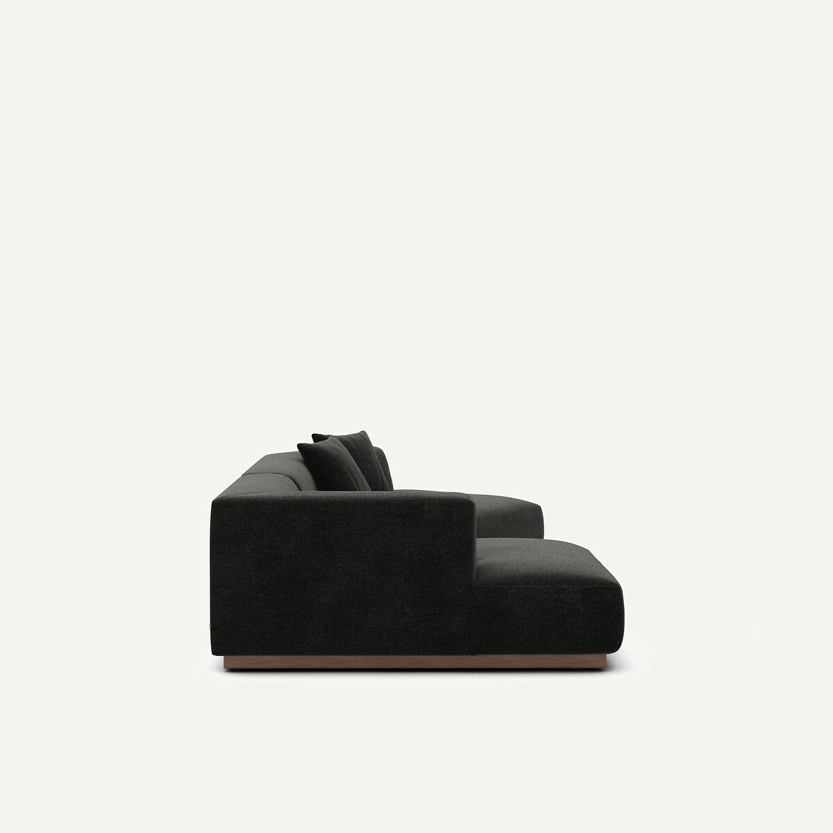 AM.PM<br>Sofá de canto aberto em veludo chenille, Jacopo