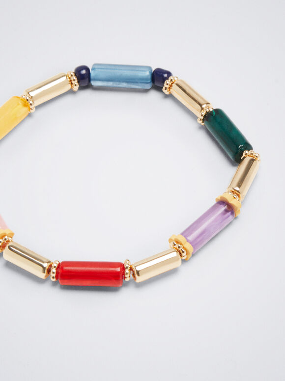 Pulseira elástica multicolorida - Multicolorida
