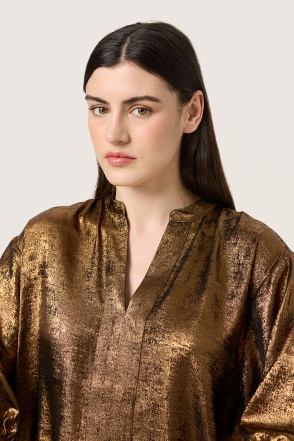 Soaked in Luxury SLElvie Amily Blouse 3/4 Copper