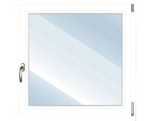 ARON Basic houten raam, grenen, gelakt RAL 9016 verkeerswit, 750x1000 mm, DIN rechts