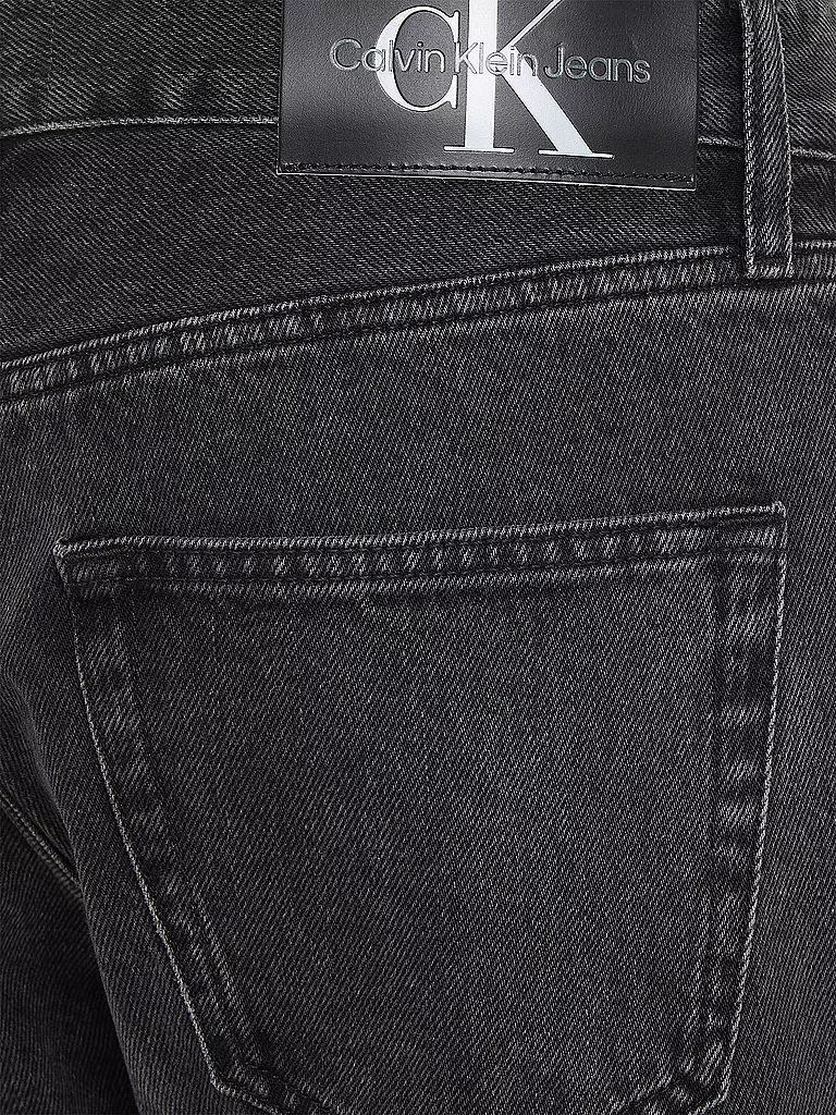 CALVIN KLEIN JEANS Jeans Tapered Fit schwarz