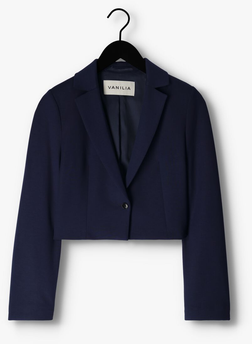 VANILIA donkerblauwe vanilia blazer short boxy blazer