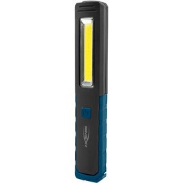 Lampe d'atelier à LED WL210B, noir/bleu
