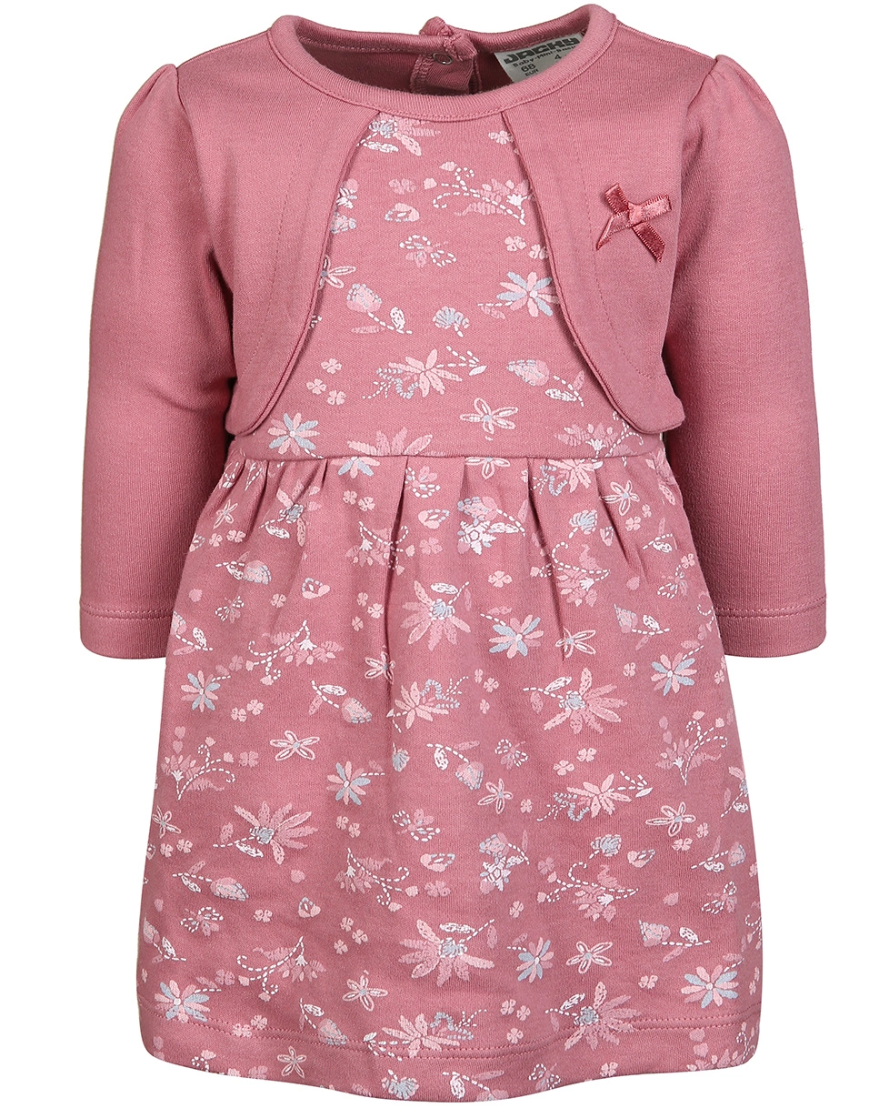 Langarm-Bolero-Kleid MY SWEET ELEPHANT in pflaume