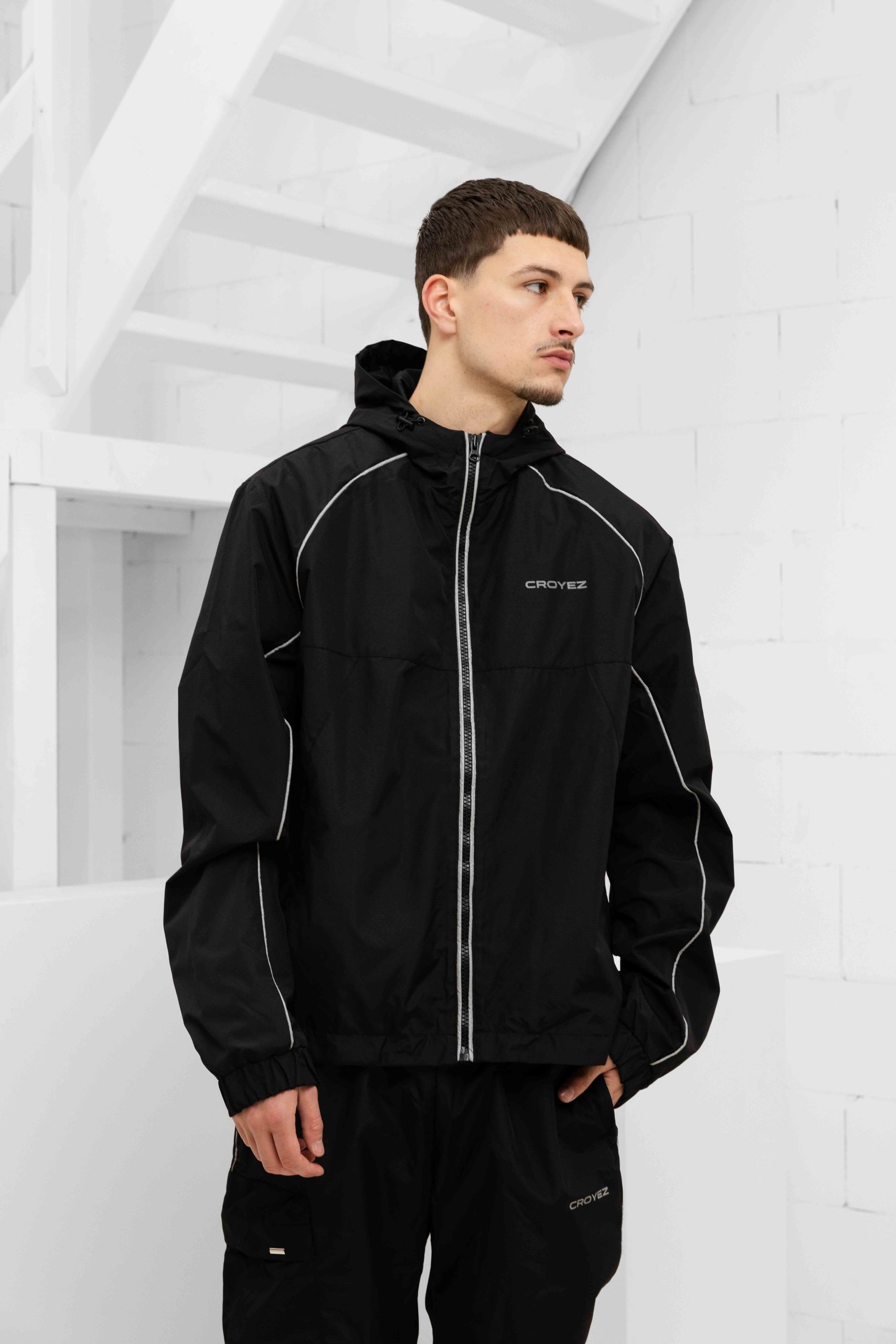 Croyez Parachute Ripstop Trainingspak Heren Zwart