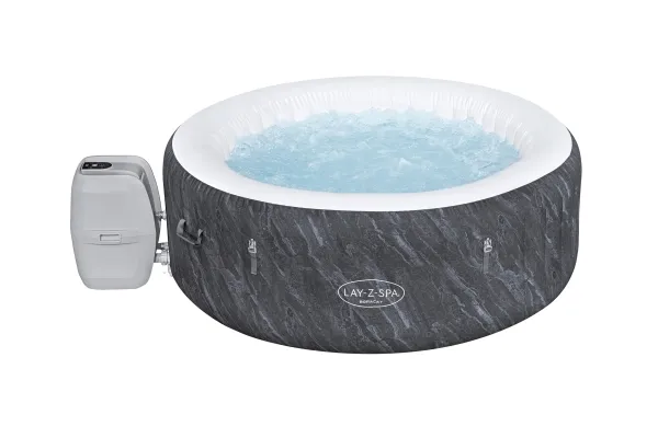 Bestway Lay-Z-Spa 60175, 669 L, 4 person(er), Rund, Boble/Jet massage, Grå, Hvid, 40 °C