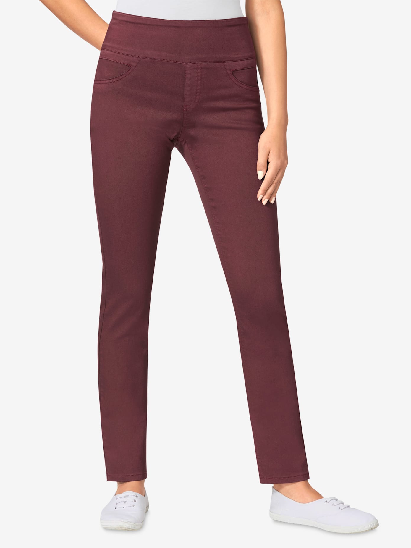Pantalon avec ceinture large élastique et poches