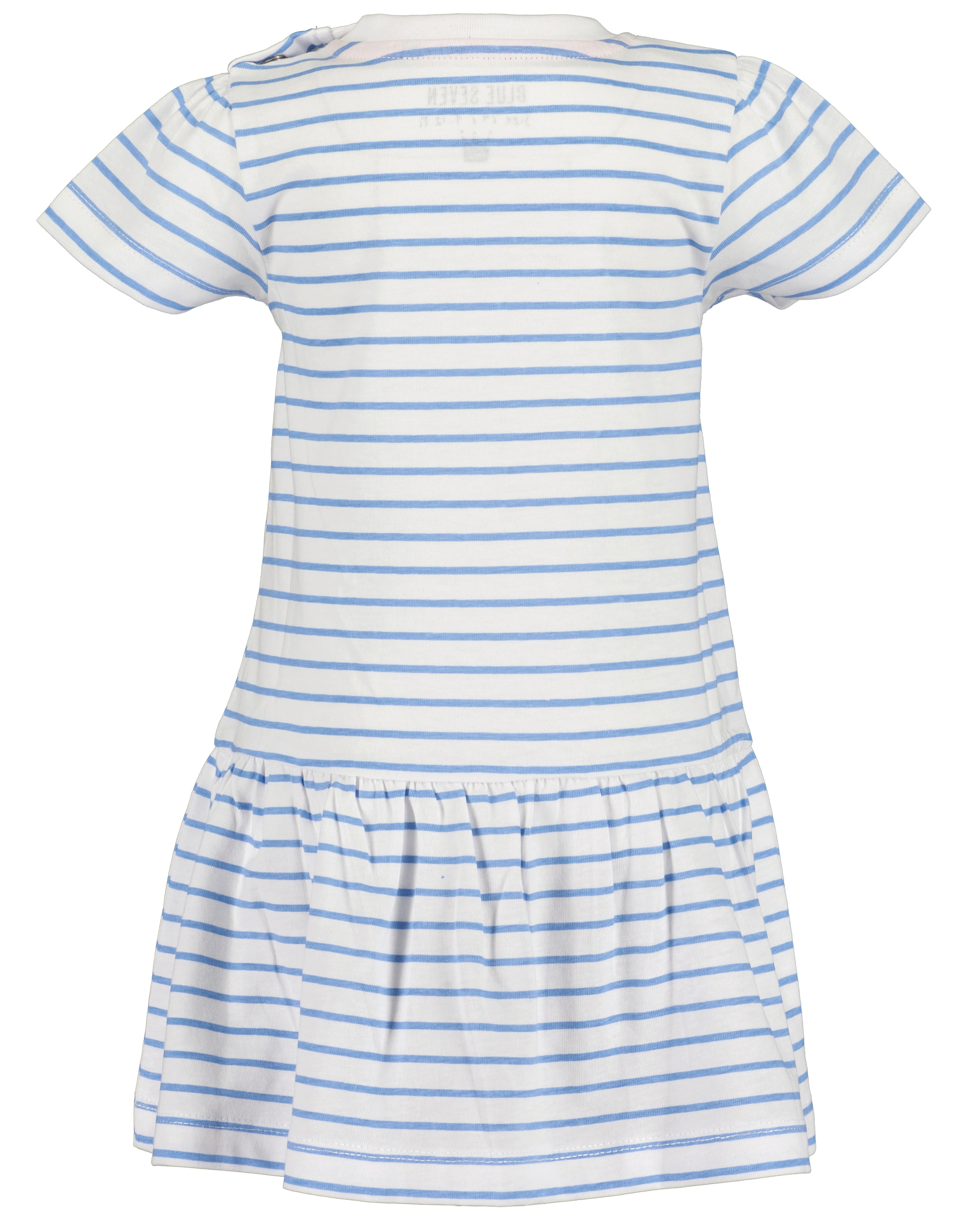 Kurzarm-Kleid PRINCESA gestreift in hellblau