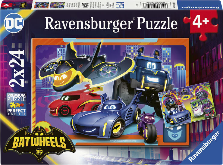 Ravensburger puslespil Batwheels 2x24p