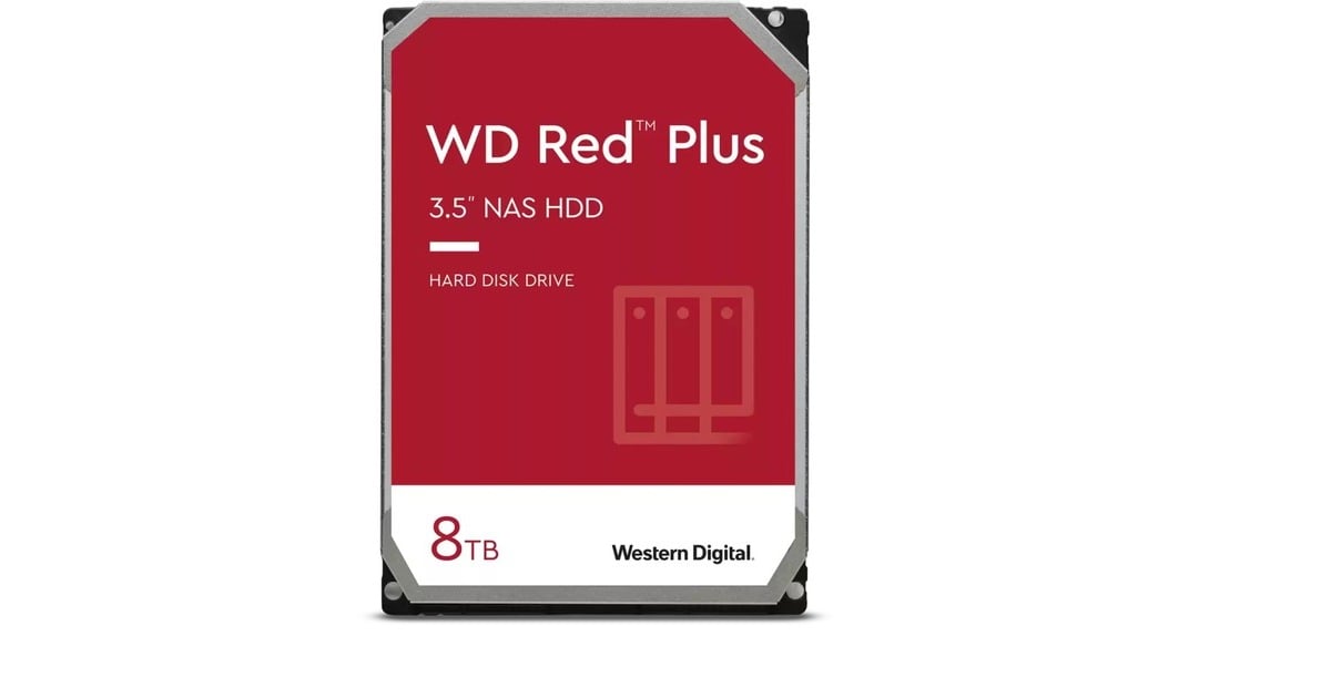 WDRed Plus, 8 TB harde schijf  (WD80EFPX, SATA 600, 24/7)