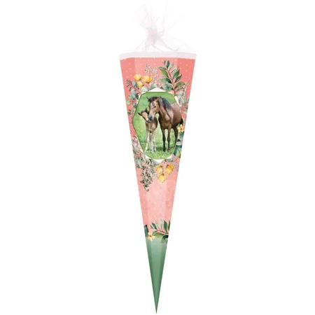 Nestler Schultüte Pferdeliebe 85cm 6-eckig