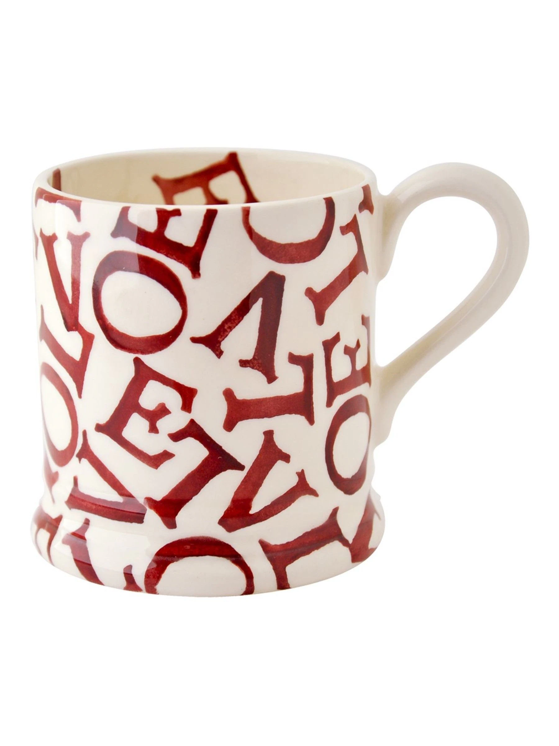 Emma Bridgewater L.O.V.E Polka Red 1/2 Pint Mug