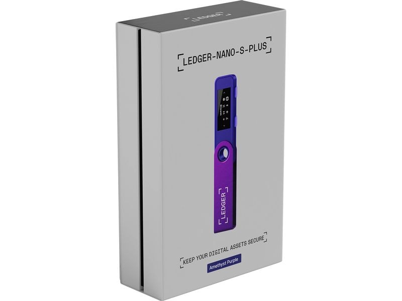 Ledger Nano S Plus Amethyst Purple Crypto-Hardware-Wallet zum Kaufen, Verwalten und Vermehren digitaler Vermögenswerte