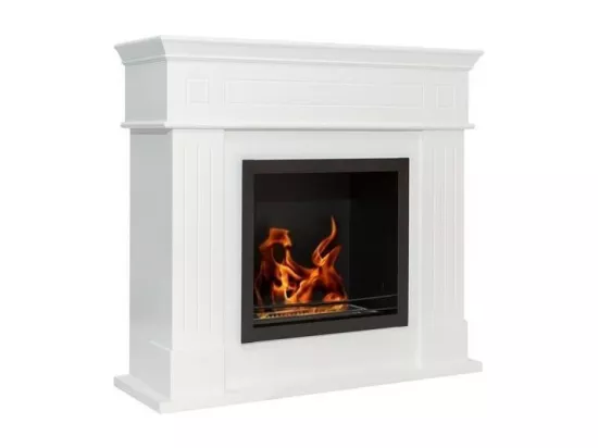 Bio-cheminée Jacob White 4,58 kW/h avec brûleur 3,5L