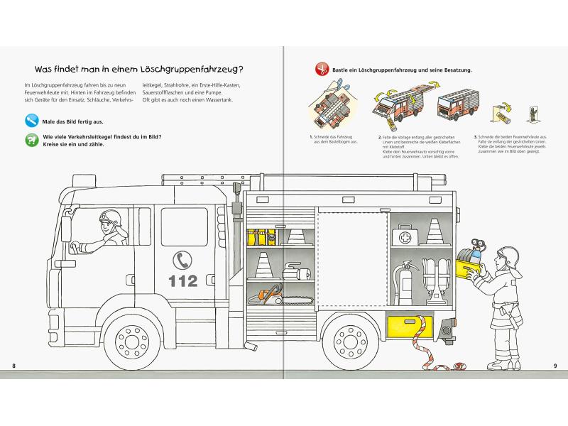 Ravensburger Kinder-Sachbuch WWW Aktiv-Heft Feuerwehr Wen rettet die Feuerwehr?