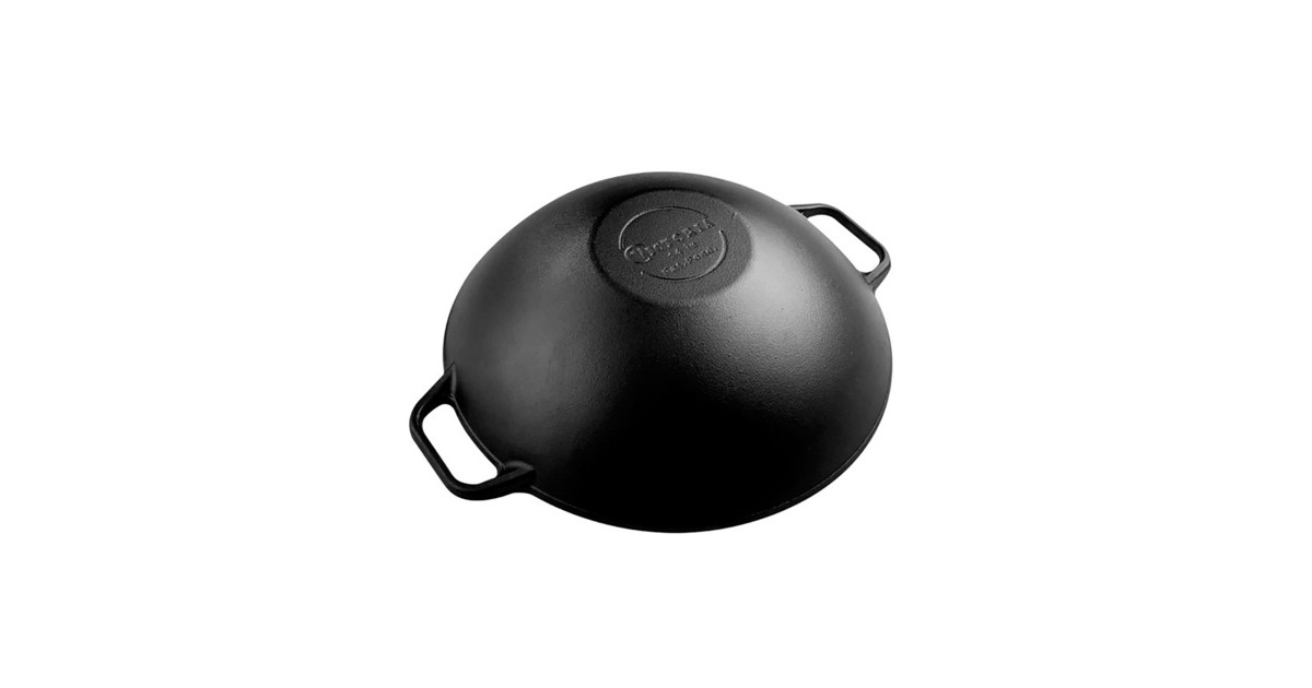VictoriaWok 35,5 cm, Seasoned bak-/braadpan  (Zwart, Color packaging)
