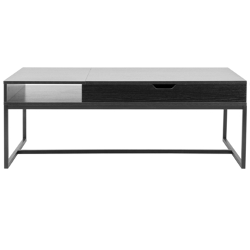 Salontafel Nienke hout/ metaal zwart