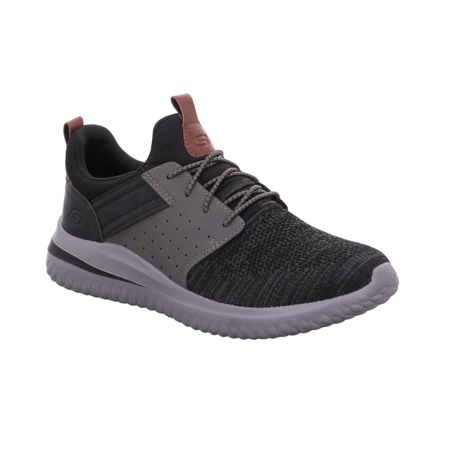 SKECHERS Halbschuhe Sneaker Stoff Schwarz Synthetik
