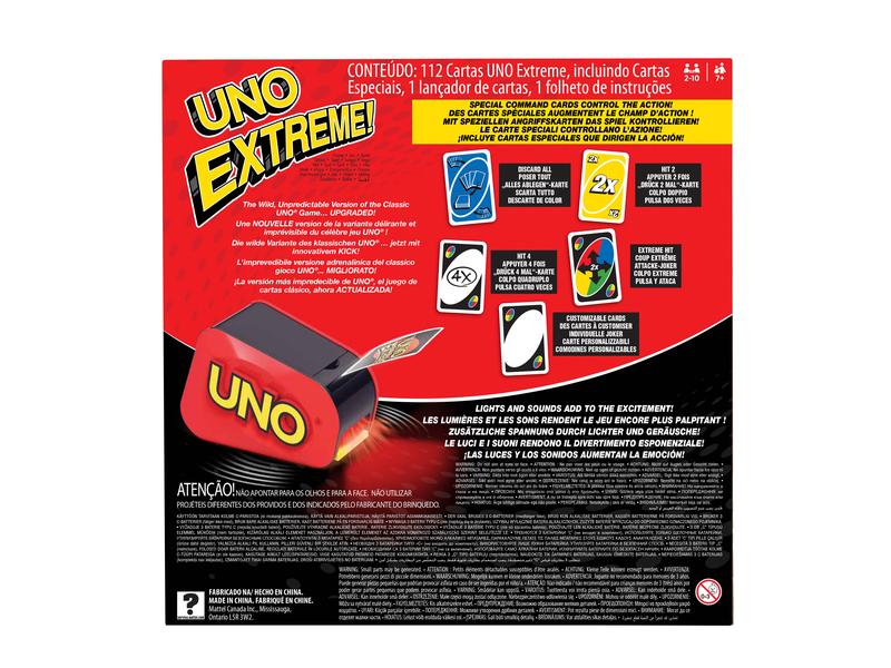 Mattel Spiele Kartenspiel UNO Extreme UNO Variante