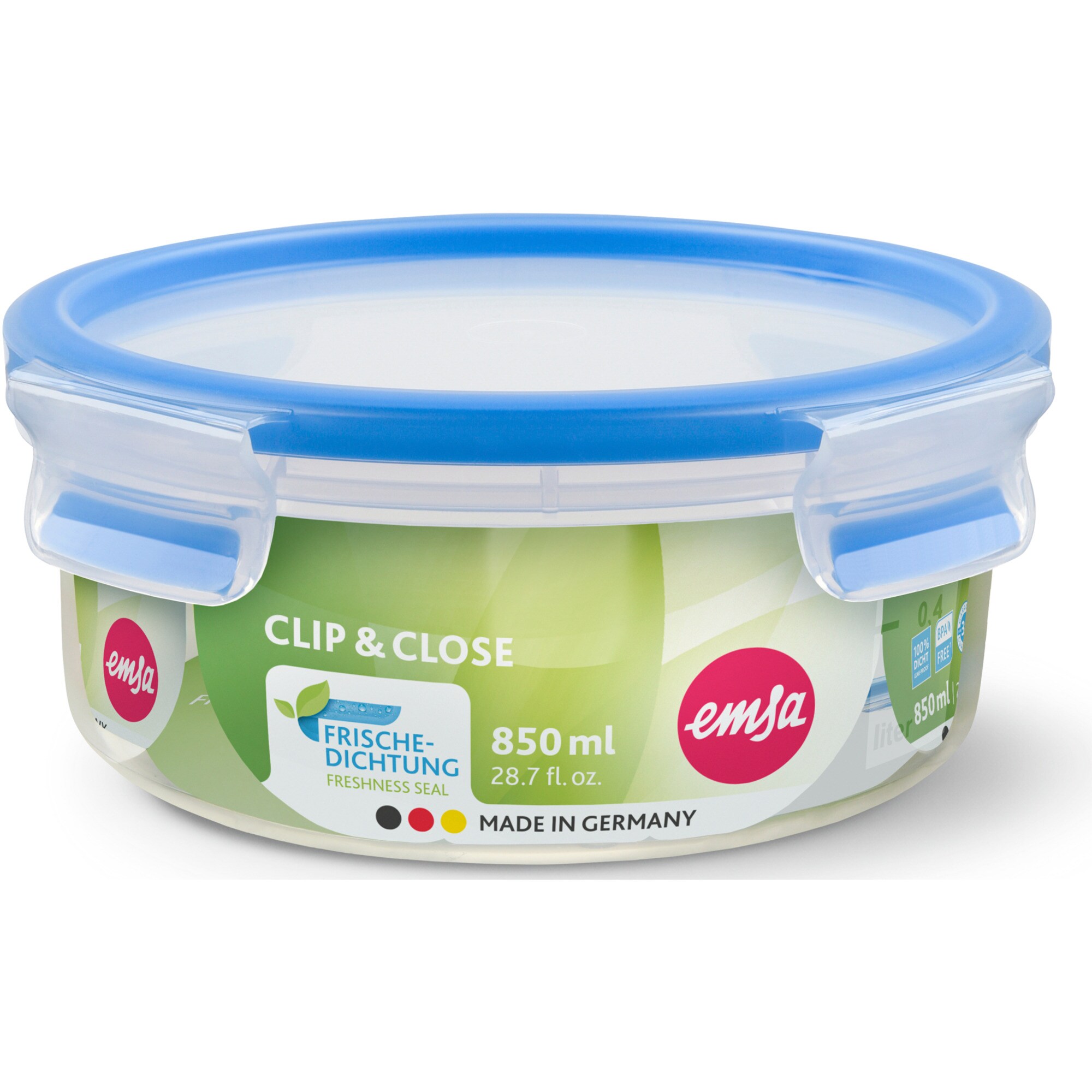 Emsa Dose CLIP & CLOSE Frischhaltedose 0,85 Liter