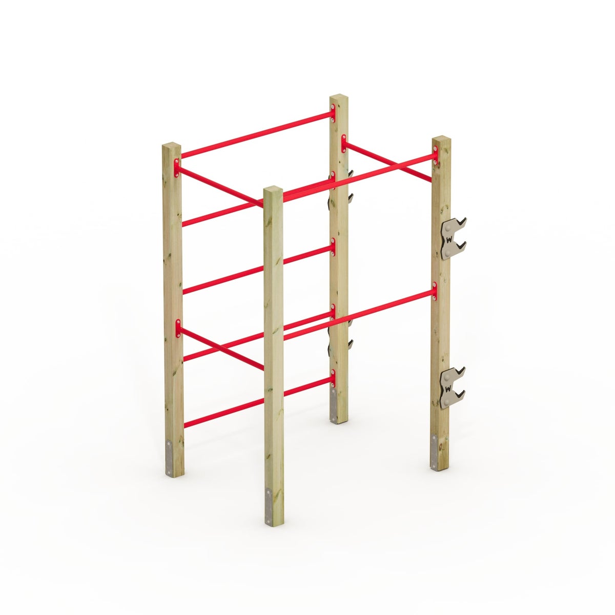WICKEY FIT Base 410 – outdoor fitnesstoestel – rood