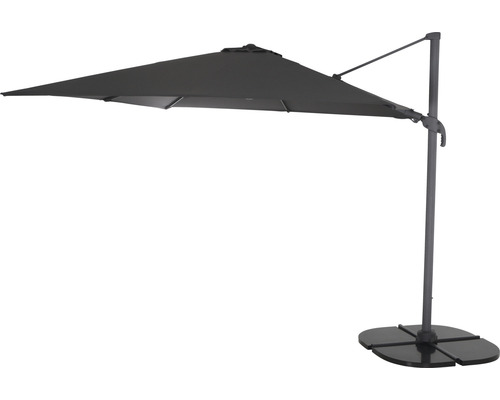Siena Garden Califorina zweefparasol, 300 x 300 cm, antraciet