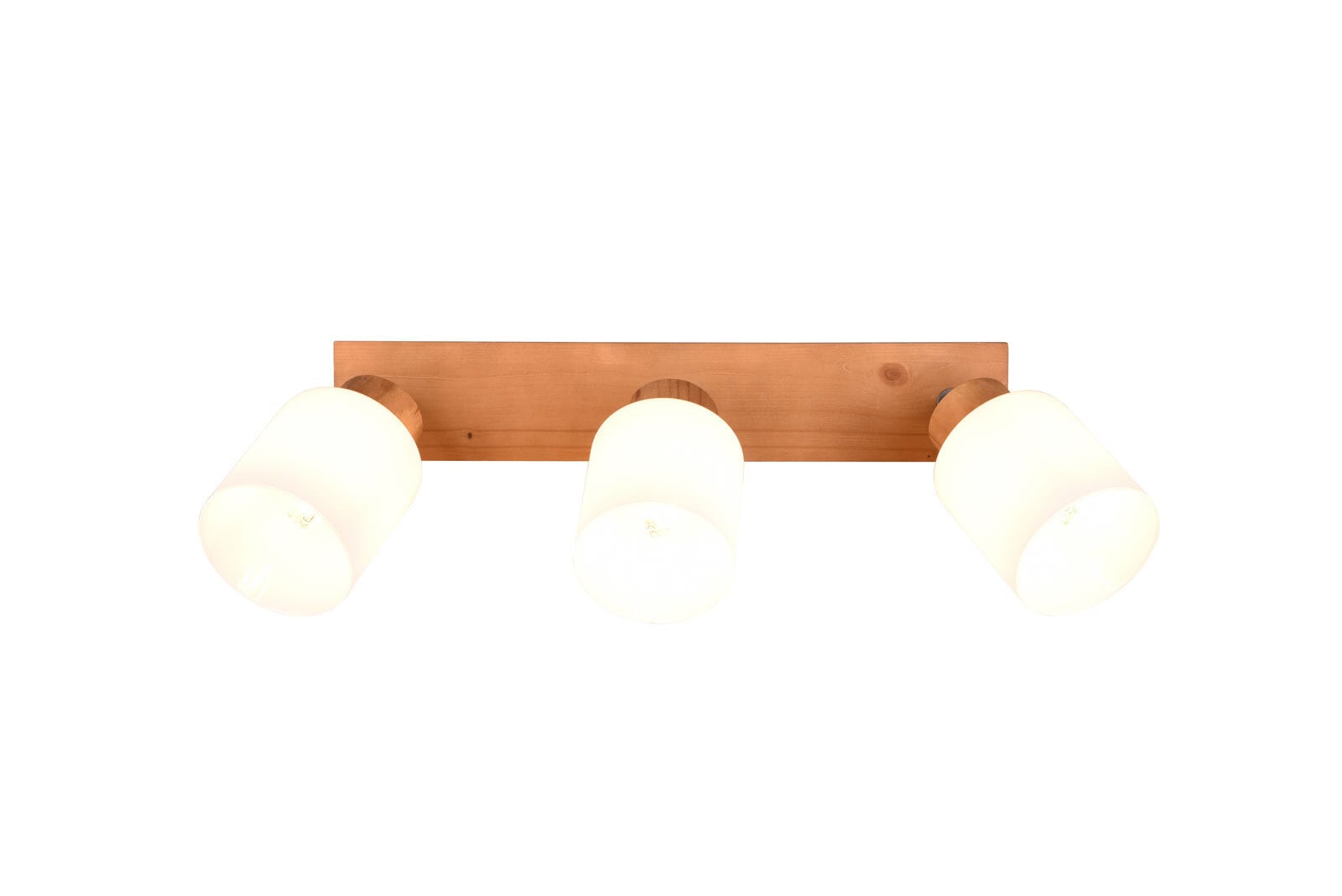 RL Retrofit Deckenlampe mit 3 Spots ASSAM Holz naturfarbig