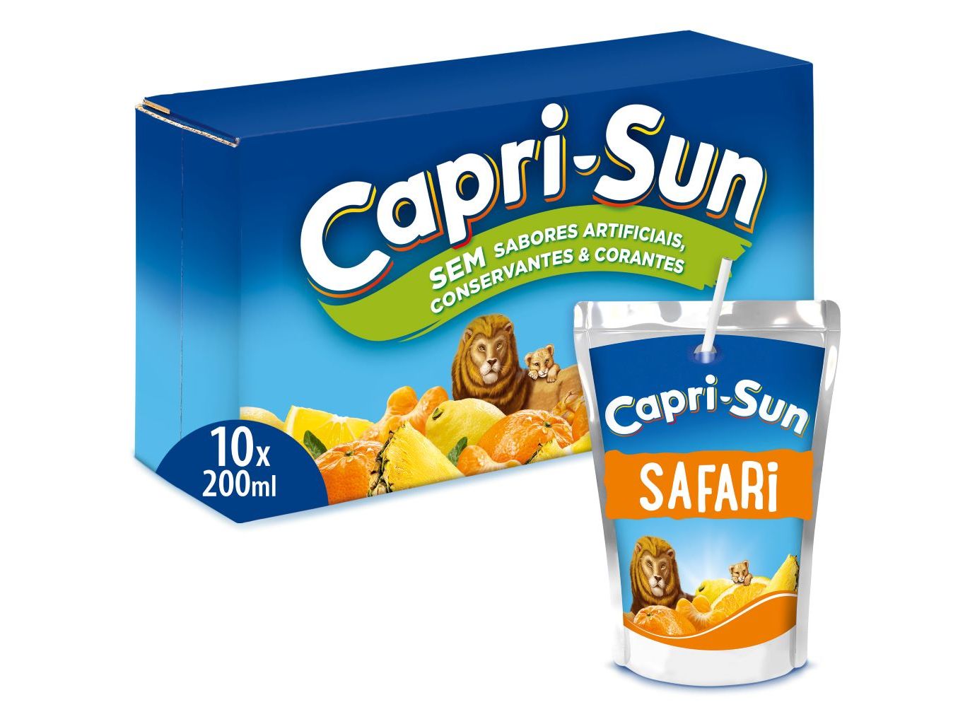 REFRIGERANTE SEM GÁS CAPRI-SUN SAFARI 10X0.20L