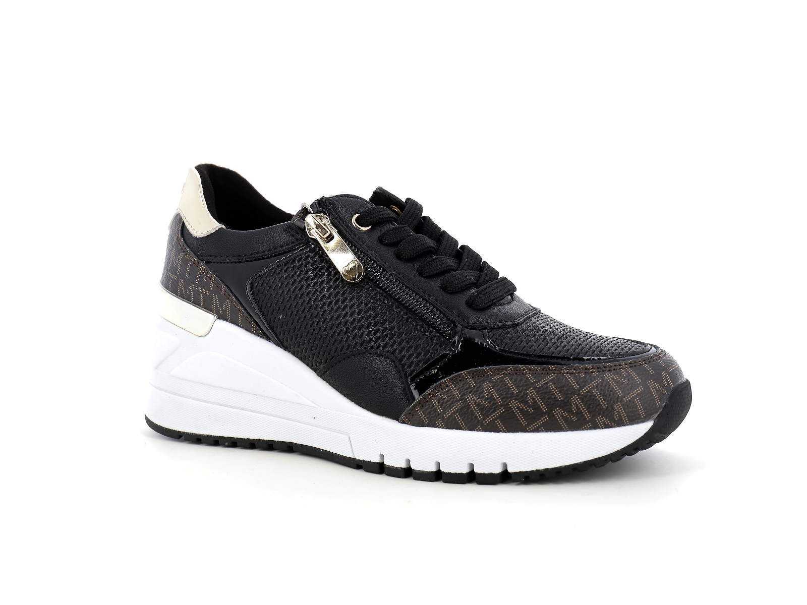 Marco tozzi-23723 Synthétique Noir Marron