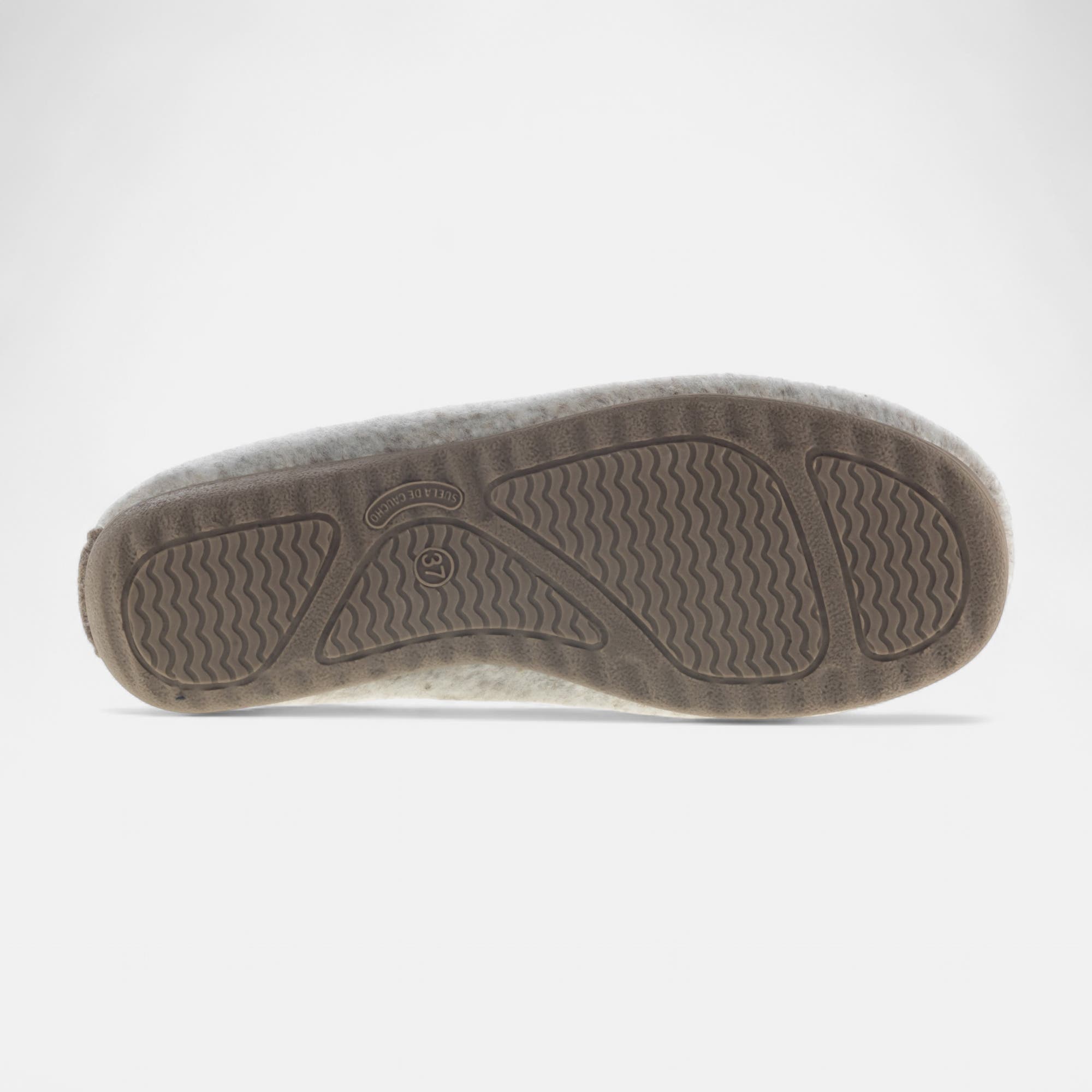 Pantoufles pieds sensibles Femme beige