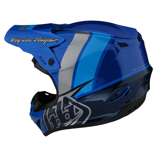 Troy Lee Designs - Casque GP Nova Bleu / Bleu foncé / Argent