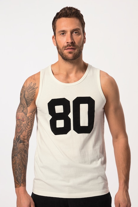 JP1880 Tanktop, 80 Flock-Print, Rundhals, bis 8 XL
