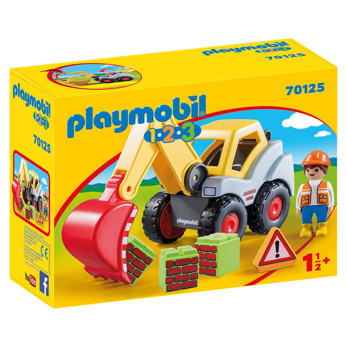 Pelleteuse Playmobil 1.2.3 70125