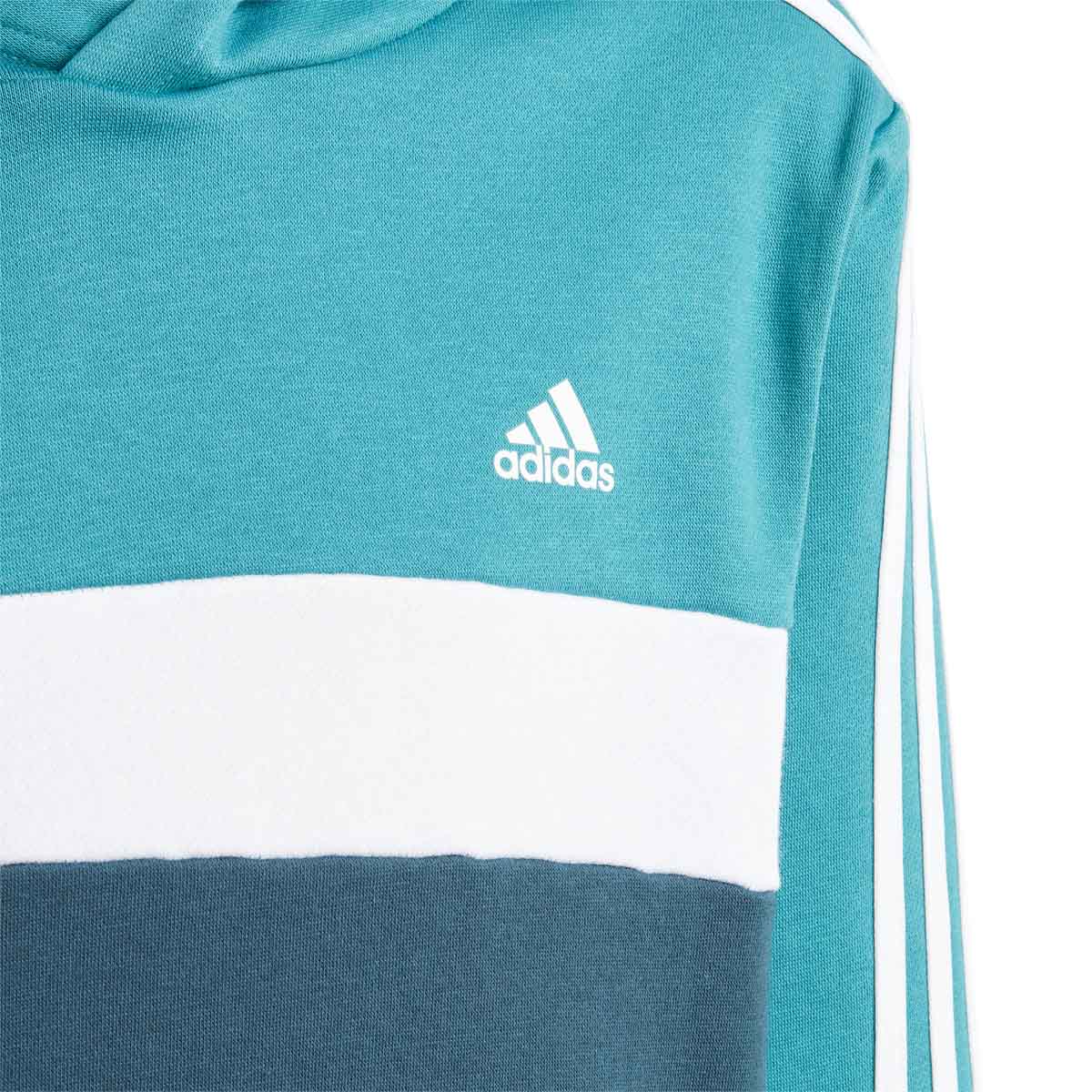 adidas Tiberio 3-Stripes Colorblock Fleece Hættetrøje Børn