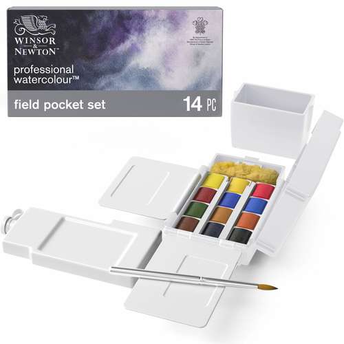 WINSOR & NEWTON™ Professional WATER COLOUR™ Field Pocket Set, Aquarellfarbkasten