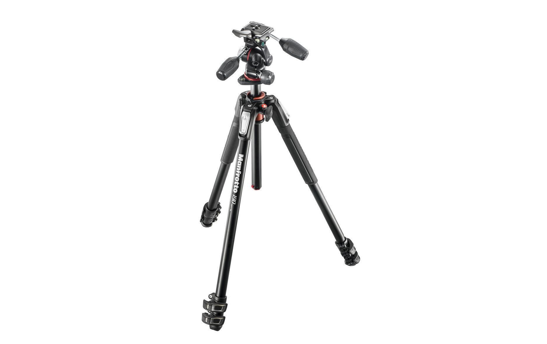 Stativ MK190XPRO3-3W Mini Pro Kit<br>3-Segment-Aluminium-Stativ mit 3-Wege-Neiger