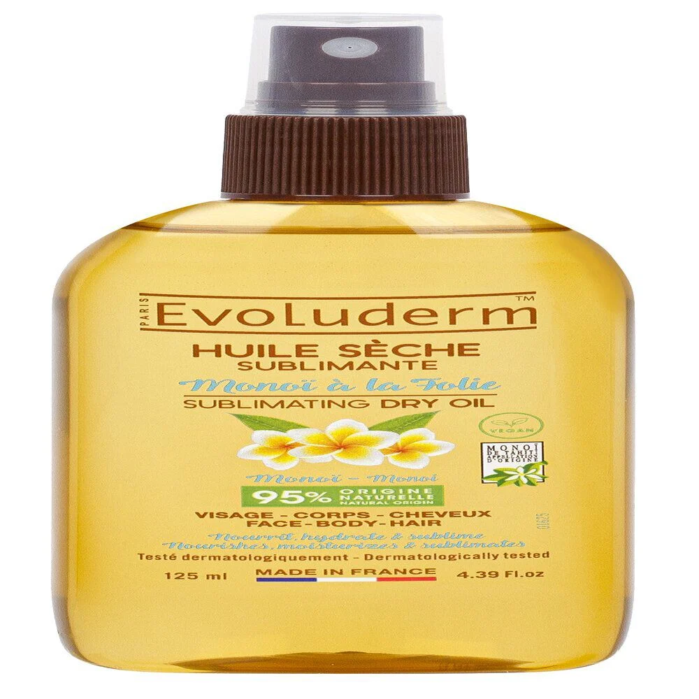 Huile sèche sublimante Evoluderm monoï à la folie 100 ml