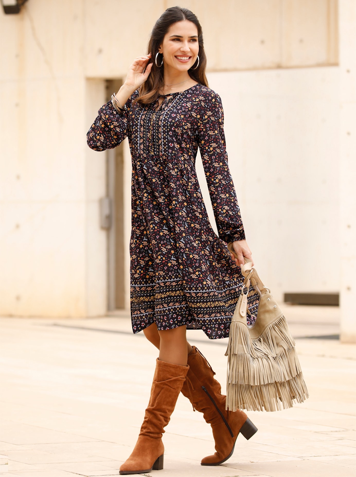 Classic Basics Druckkleid »Druck-Kleid«