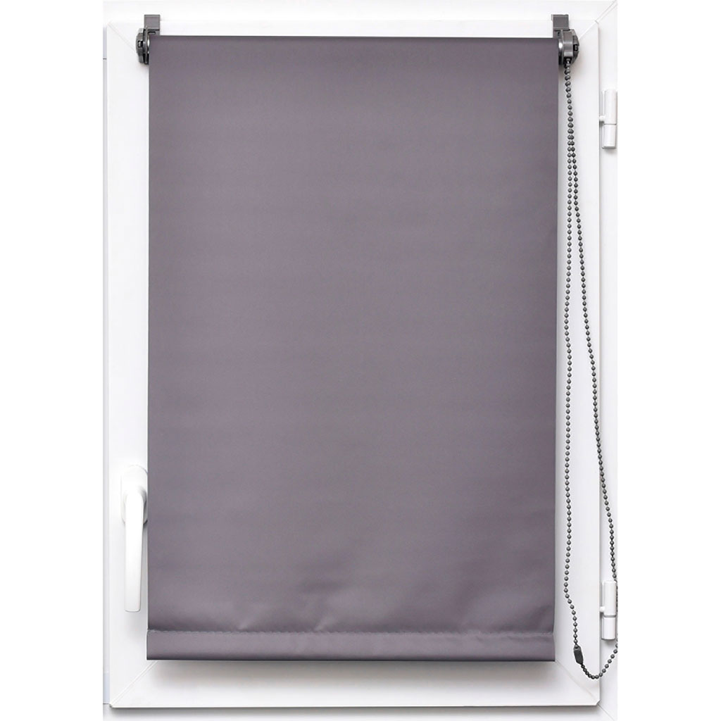 Store enrouleur occultant gris 75x180cm